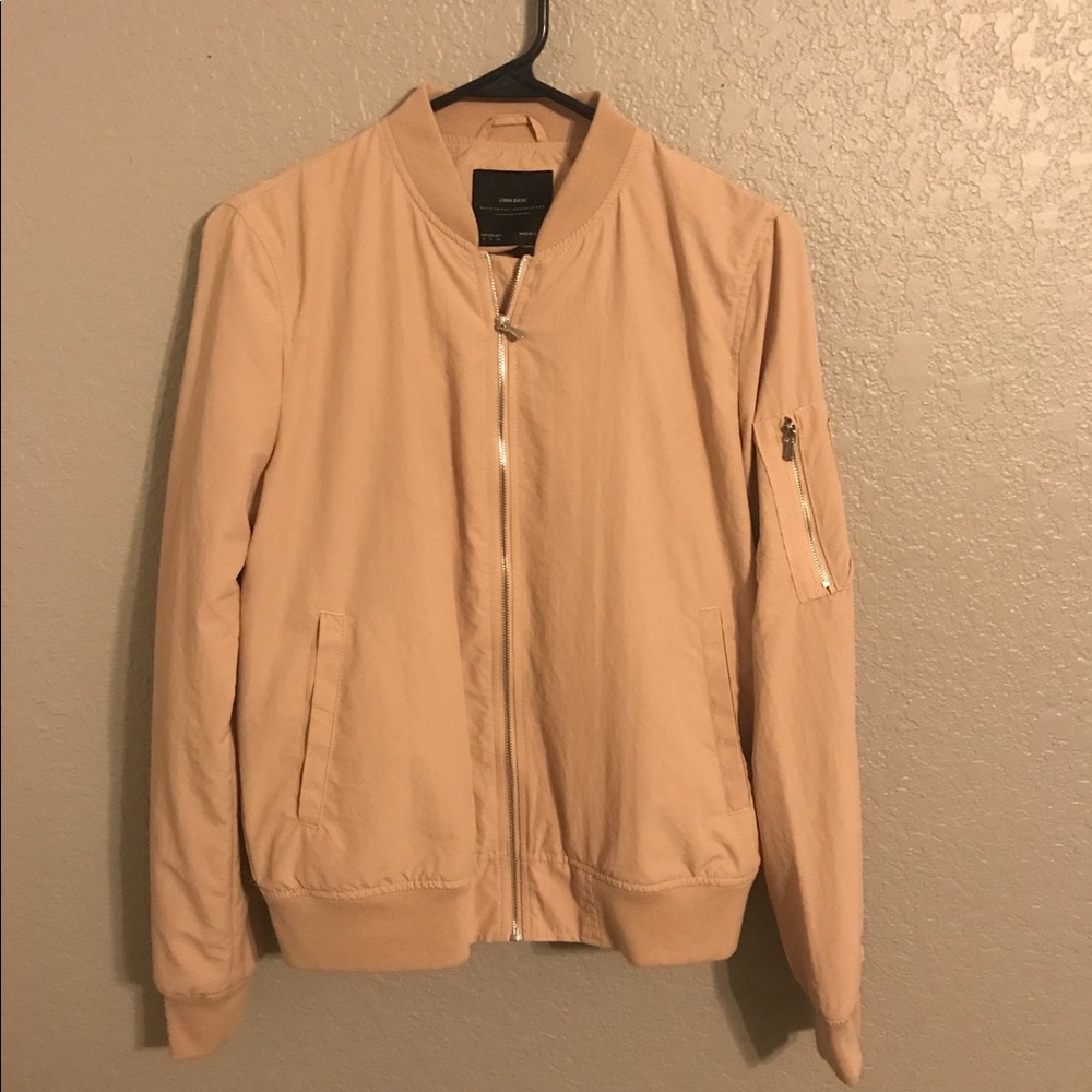 Zara Basic Light Pink Bomber Jacket - image 4